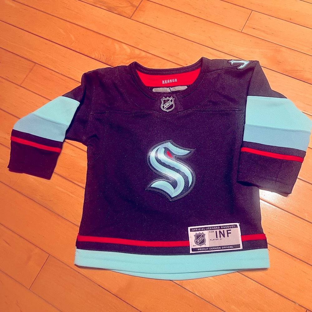 Official NHL Toddler Seattle Kraken Jersey 12-24 months